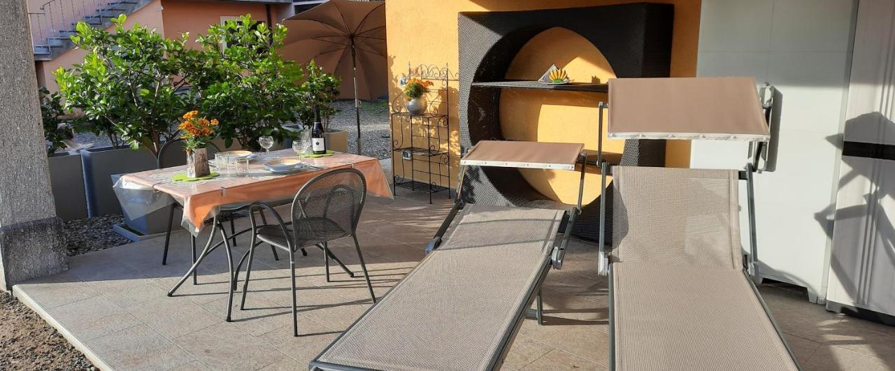 Ferienwohnung Gallo Mit Ueberdachter Terrasse Parkplatz 100 Mtr Z Strand カンノビオ エクステリア 写真